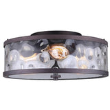 Canarm Cala 3 Light 16" Wide Flush Mount Drum Ceiling Fixture