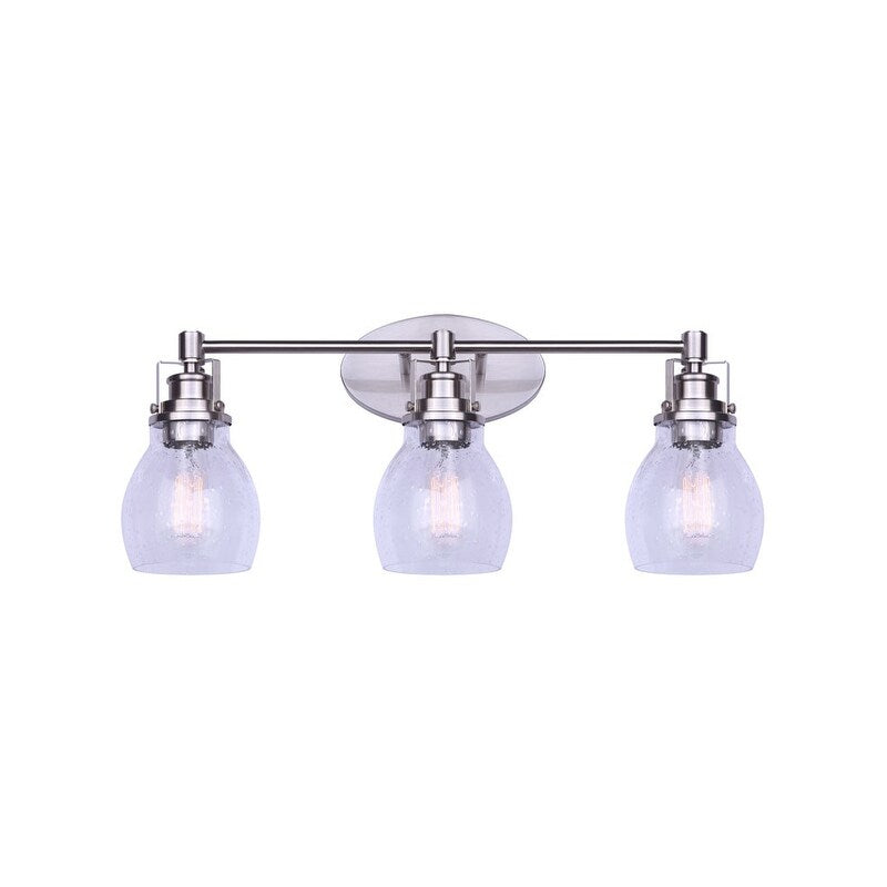 Carson Seeded Glass Vanity Light
