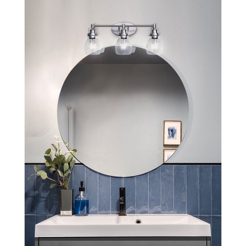 Carson Seeded Glass Vanity Light