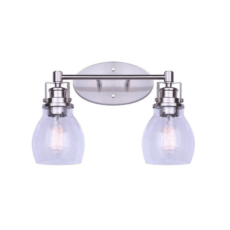 Carson Seeded Glass Vanity Light