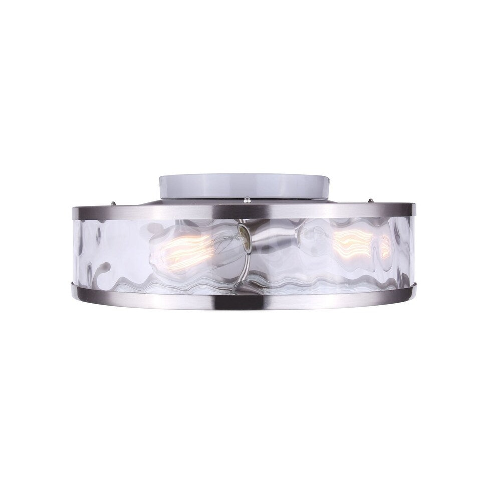 Canarm Cala 3 Light 16" Wide Flush Mount Drum Ceiling Fixture
