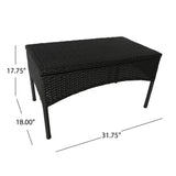 Cancun Outdoor 4-piece Wicker Chat Set by Christopher Knight Home