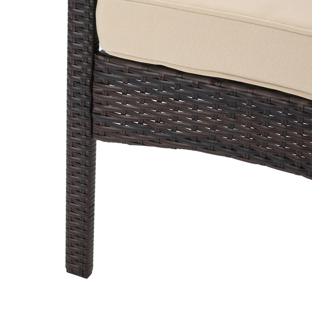 Cancun Outdoor 4-piece Wicker Chat Set by Christopher Knight Home