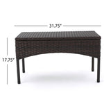 Cancun Outdoor 4-piece Wicker Chat Set by Christopher Knight Home