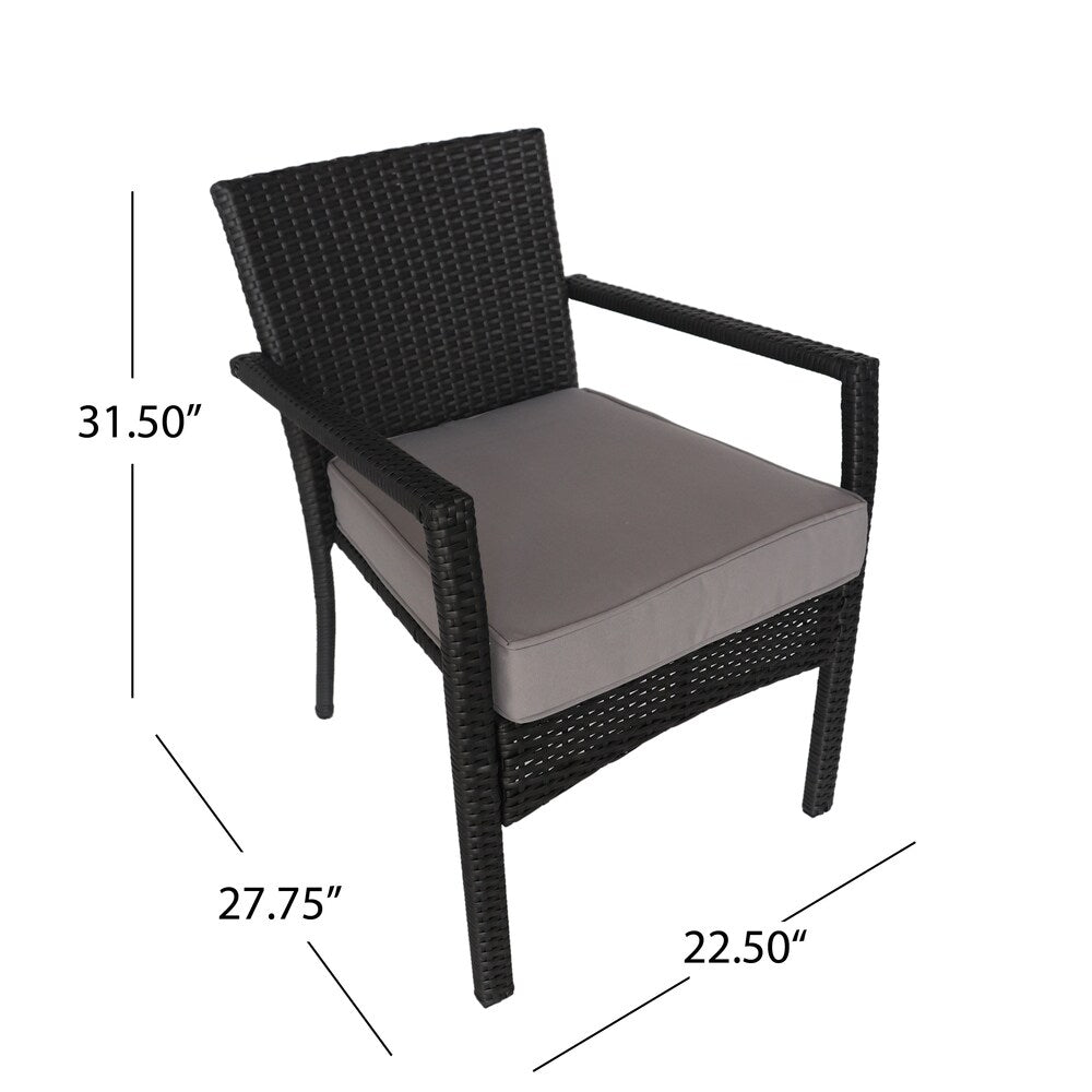 Cancun Outdoor 4-piece Wicker Chat Set by Christopher Knight Home