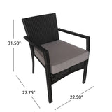 Cancun Outdoor 4-piece Wicker Chat Set by Christopher Knight Home