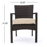 Cancun Outdoor 4-piece Wicker Chat Set by Christopher Knight Home