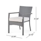 Cancun Outdoor 8 Seater Wicker Chat Set with Cushions by Christopher Knight Home
