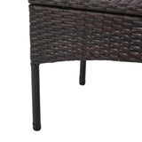 Cancun Outdoor 8 Seater Wicker Chat Set with Cushions by Christopher Knight Home