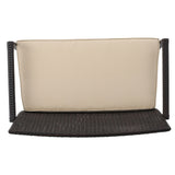 Cancun Outdoor 8 Seater Wicker Chat Set with Cushions by Christopher Knight Home