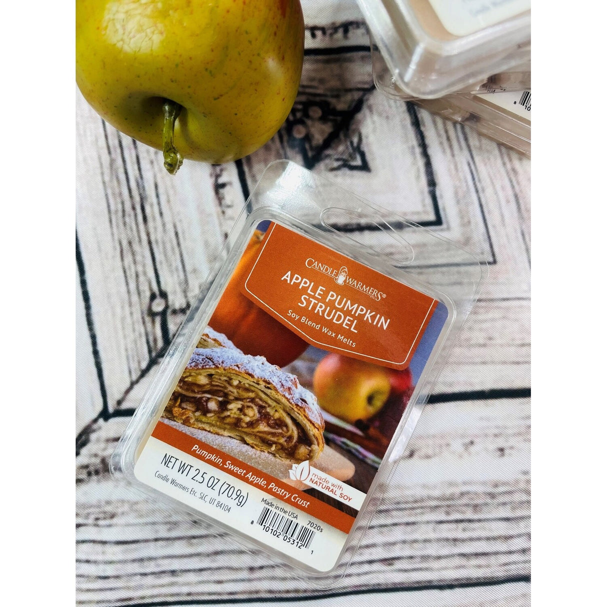 Candle Warmers Soy Wax Melts Apple Pumpkin Strudel Set of 4