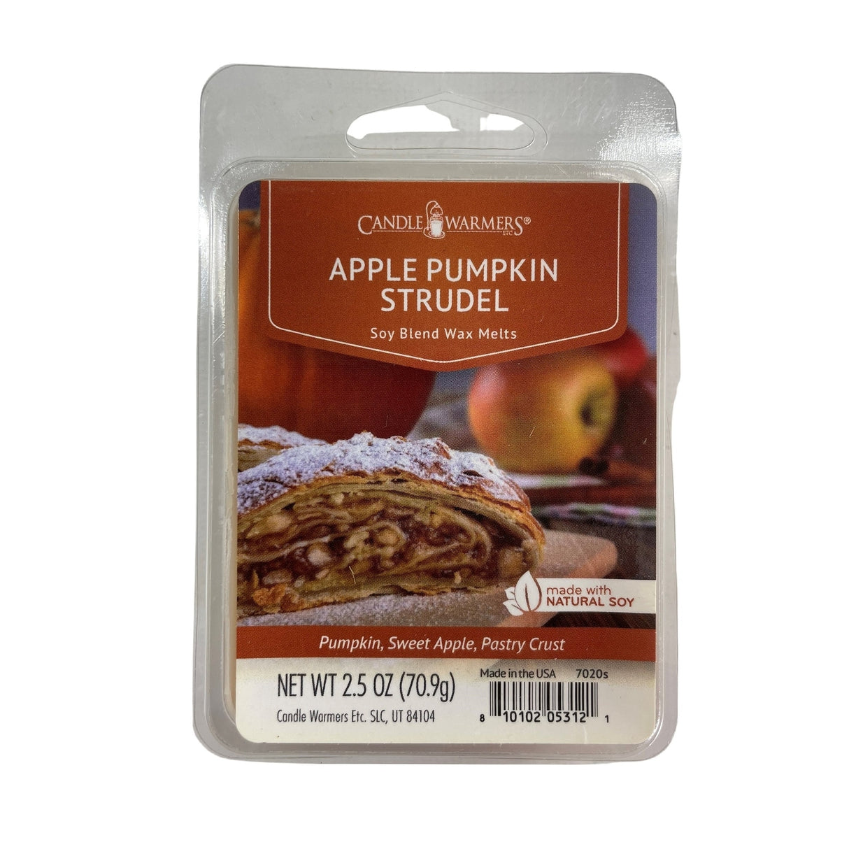 Candle Warmers Soy Wax Melts Apple Pumpkin Strudel Set of 4