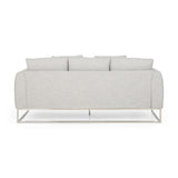 Canisbay Modern 3-seater Fabric Sofa by Christopher Knight Home - 82.75" W x 33.25" D x 35.25" H