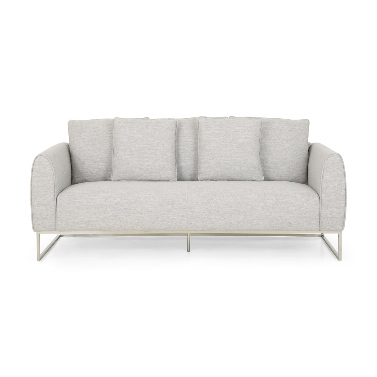 Canisbay Modern 3-seater Fabric Sofa by Christopher Knight Home - 82.75" W x 33.25" D x 35.25" H