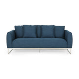 Canisbay Modern 3-seater Fabric Sofa by Christopher Knight Home - 82.75" W x 33.25" D x 35.25" H