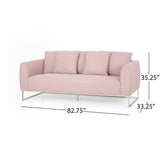 Canisbay Modern 3-seater Fabric Sofa by Christopher Knight Home - 82.75" W x 33.25" D x 35.25" H