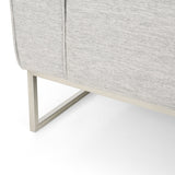 Canisbay Modern 3-seater Fabric Sofa by Christopher Knight Home - 82.75" W x 33.25" D x 35.25" H