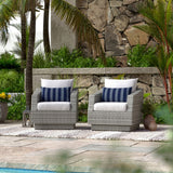 Cannes 2 Piece Sunbrella Outdoor Patio Club Chairs