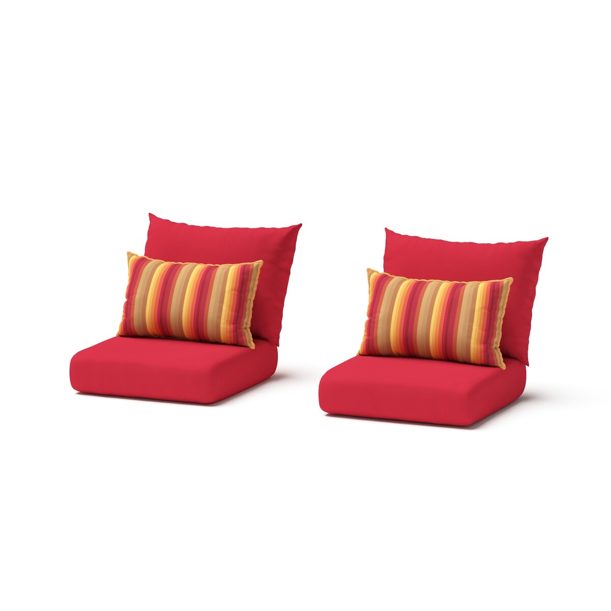 Cannes 2 Piece Sunbrella Outdoor Patio Club Chairs