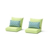 Cannes 2 Piece Sunbrella Outdoor Patio Club Chairs