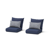 Cannes 2 Piece Sunbrella Outdoor Patio Club Chairs