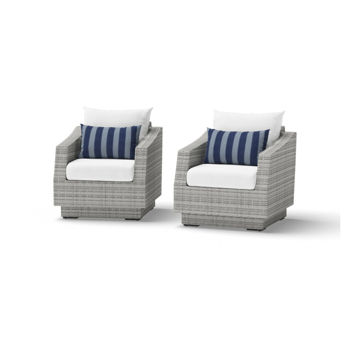 Cannes 2 Piece Sunbrella Outdoor Patio Club Chairs