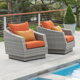 Cannes 2 Piece Sunbrella Outdoor Patio Club Chairs