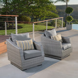 Cannes 2 Piece Sunbrella Outdoor Patio Club Chairs