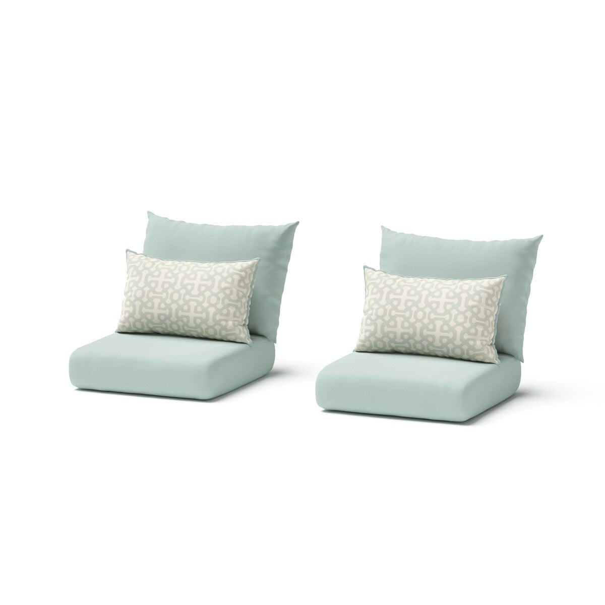 Cannes 2 Piece Sunbrella Outdoor Patio Club Chairs