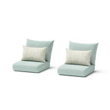 Cannes 2 Piece Sunbrella Outdoor Patio Club Chairs