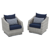 Cannes 9 Piece Sunbrella Outdoor Patio Sectional & Table