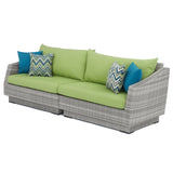 Cannes 9 Piece Sunbrella Outdoor Patio Sectional & Table