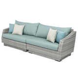 Cannes 9 Piece Sunbrella Outdoor Patio Sectional & Table