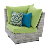 Cannes 9 Piece Sunbrella Outdoor Patio Sectional & Table