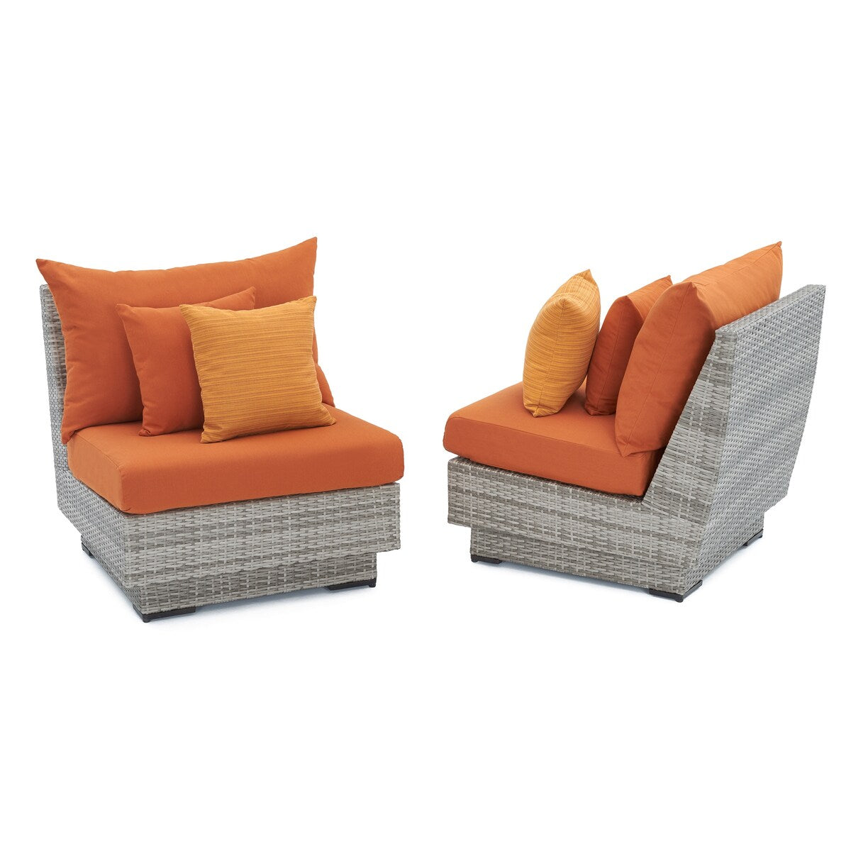 Cannes 9 Piece Sunbrella Outdoor Patio Sectional & Table