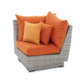 Cannes 9 Piece Sunbrella Outdoor Patio Sectional & Table