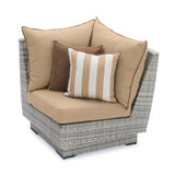 Cannes 9 Piece Sunbrella Outdoor Patio Sectional & Table