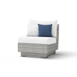 Cannes 9 Piece Sunbrella Outdoor Patio Sectional & Table