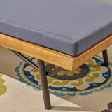 Canoga Outdoor Acacia Wood and Eucalyptus Chaise Lounges (Set of 2) by Christopher Knight Home