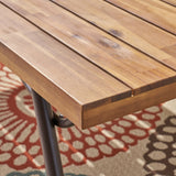 Canoga Outdoor Industrial Loveseat with Coffee Table by Christopher Knight Home