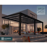 Stockholm 11ft. Gray/Clear Aluminum Patio Cover