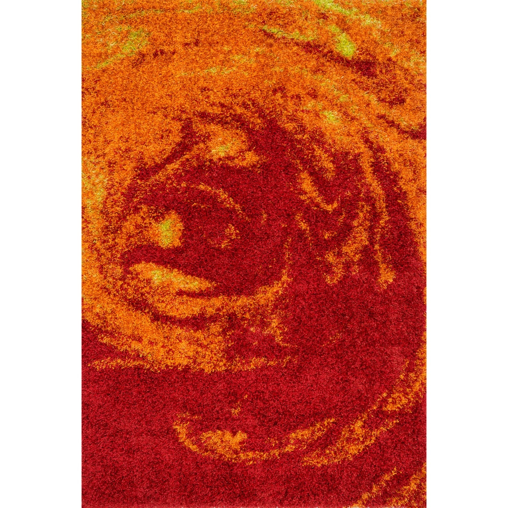Alexander Home Stella Fire Shag Area Rug