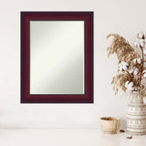 Canterbury Cherry Half-Inch-Bevel Wood Framed Wall Mirror - Canterbury Cherry - Glass Size 18x24