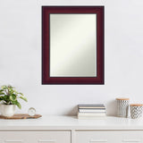 Canterbury Cherry Half-Inch-Bevel Wood Framed Wall Mirror - Canterbury Cherry - Glass Size 18x24