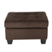 Canterbury Upholstered Tufted Ottoman by Christopher Knight Home