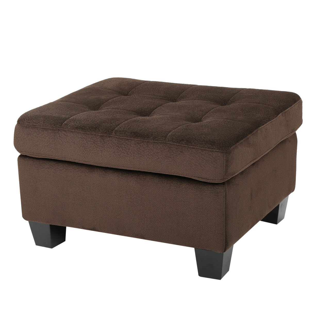 Canterbury Upholstered Tufted Ottoman by Christopher Knight Home
