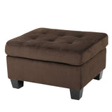Canterbury Upholstered Tufted Ottoman by Christopher Knight Home