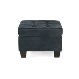 Canterbury Upholstered Tufted Ottoman by Christopher Knight Home
