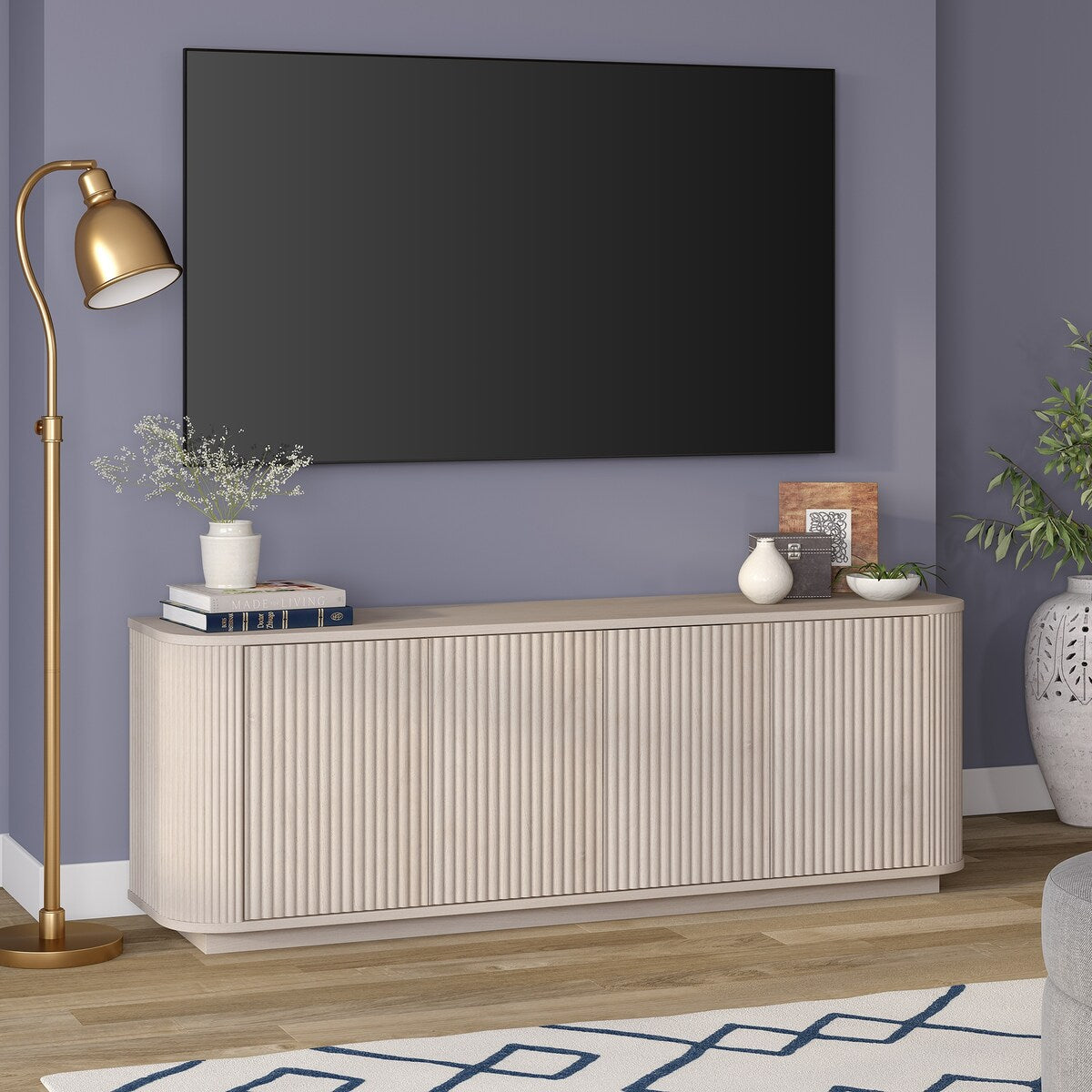 Canton Rectangular TV Stand for TV's up to 75" - 68" Wide