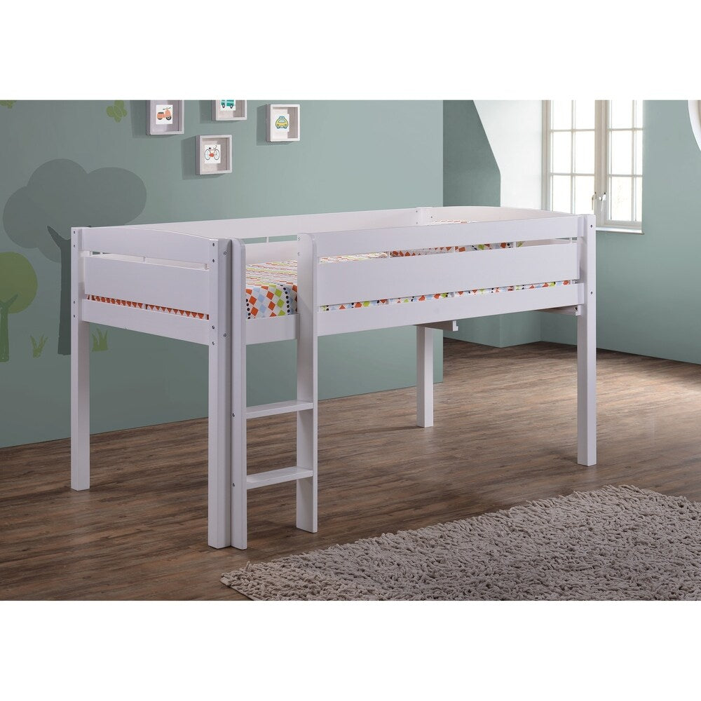 Canwood Whistler Junior Loft Bed Compatible with Twin-Sized Mattress - Featuring Underbed Storage/Organization